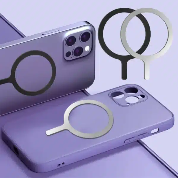 10-1pcs Metal Ring Sticker for Magsafe Case Converter Adapter Ring Magnetic Wireless Charging Phone Car Mount for IPhone Samsung - Image 5