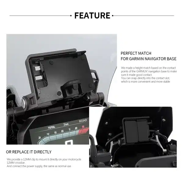 For BMW R1250GS ADV R1200GS F850GS F750GS F700GS F800GS Wireless Charger USB Navigation Mobile Phone Holder F900XR F900R S1000XR - Image 2