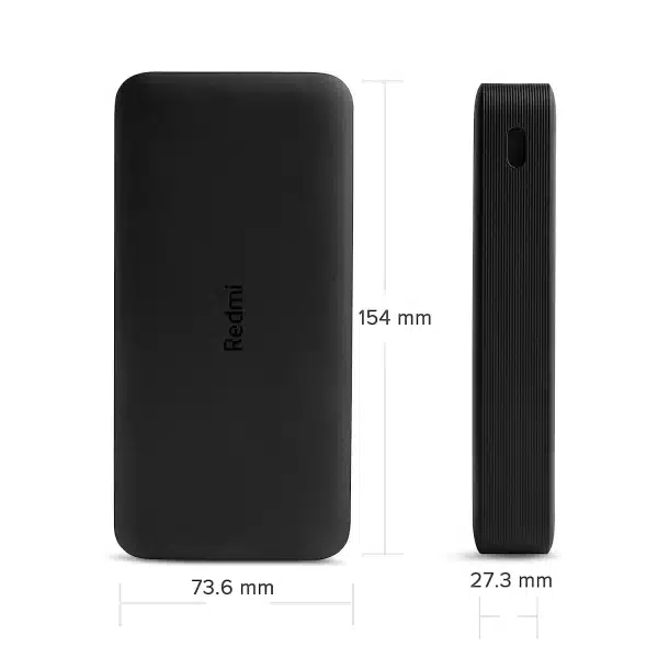 Xiaomi Redmi 20000mAh Power Bank | 18W Fast Charging | USB Type C and Micro USB Ports | Low Power Mode | Brand New With Warranty - Image 3