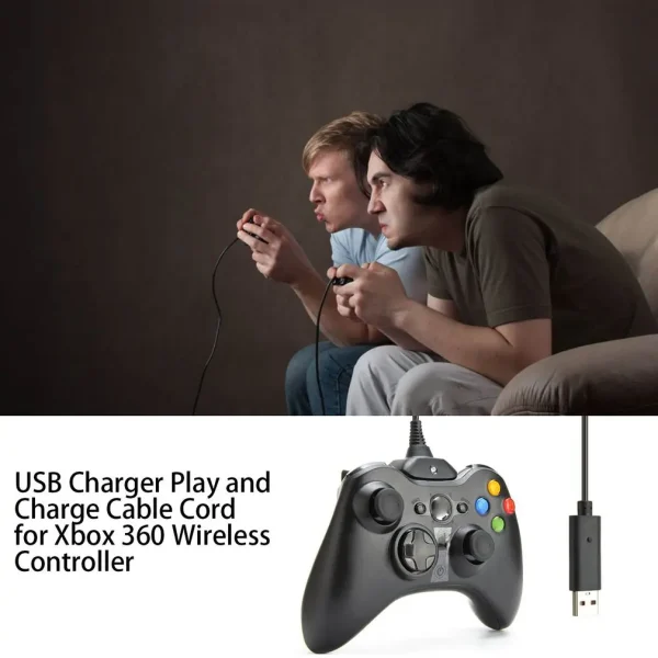 1.5m USB Charging Cable f Play Charger Cord High Quality Game Accessory 2022or Xbox 360 Wireless Controller - Image 2