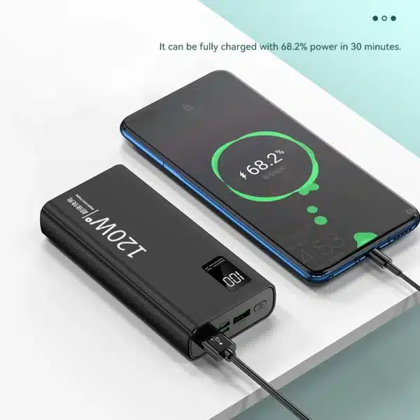 120W Super Fast Charging 50000 mAh Power Bank 100% sufficient capacity for mobile power supply for various mobile phones - Image 6