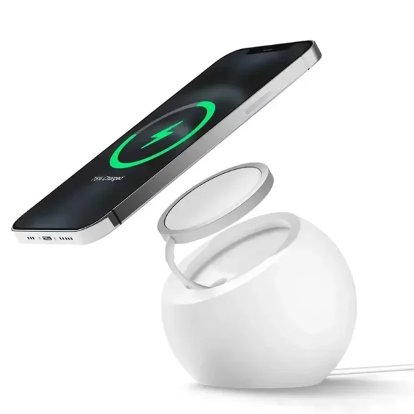 Phone Wireless Chargers Base Holder Silicone Lazy Desktop Stand for Magsafe iPhone 13/14/15/16 Pro Max Charger Dock Accessories - Image 2