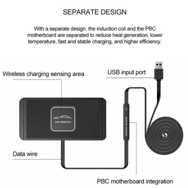 15W 10W 7.5W Wireless Charger Car Charger Wireless Charging Dock Pad For Samsung S20 S21 Phone Charger For iPhone 11 12 13 14 15 - Image 4