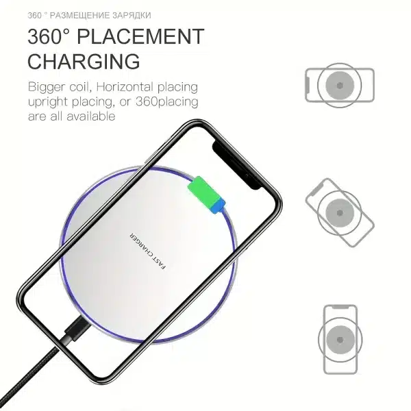 120W Fast Wireless Charger for iPhone 15 14 13 12 11 Pro Max Induction Wireless Charging Pad For Samsung S22 S21 S20 S10 9 Note - Image 3