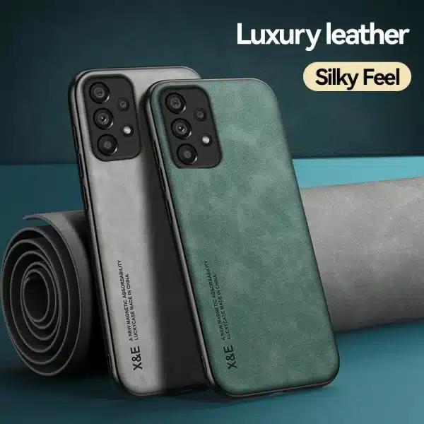 For Samsung Galaxy A71 A73 A72 A70 A51 A52 A53 A33 A31 A13 A14 A34 A22 A21S A12 M33 Case Magnetic Sheepskin Luxury Leather Cover - Image 3