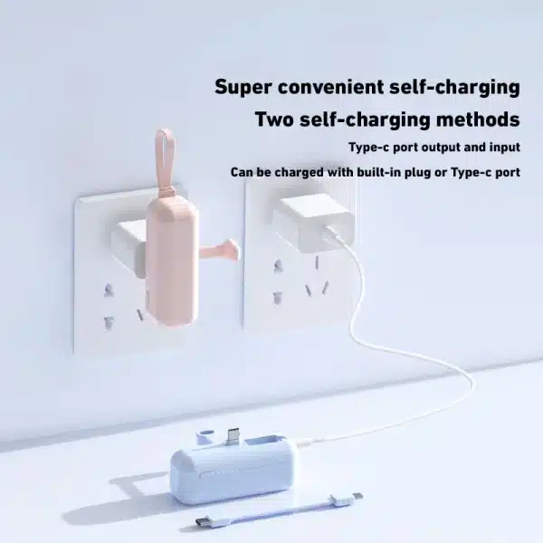 Xiaomi 50000mAh Portable Power Bank Mini Lightweight External Battery for iPhone Samsung Built-in Type C Lightning Plug - Image 4