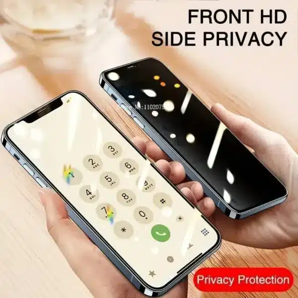 1-2PCS Privacy Dust Free Glass For iPhone 16 15 14 12 13 11 Pro Max Screen Protector For iPhone X XR XS Anti-Spy Tempered Glass - Image 5