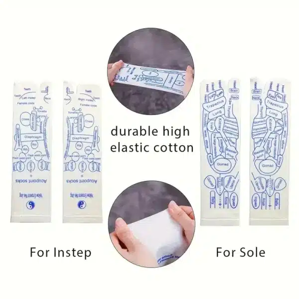 6 Pcs Acupoint Glove Foot Acupressure Sock Massaging Sock Massage Relieve Tired Massager Reflexology Socks Foot Physiotherapy - Image 5