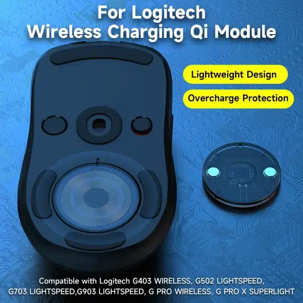 Gaming Mouse Wireless Charger Qi Module For Logitech Pro 2 Lightspeed G502 X Plus G703 G903 G Pro X Superlight 2 DEX G403 Shell - Image 3