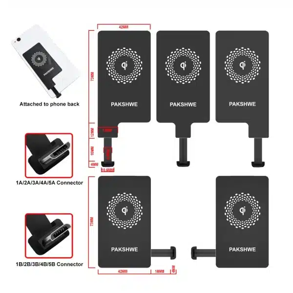 Android Qi Receiver Wireless Charger Adapter TI Solution Fast Charging for Huawei P9 All Micro-USB Type-C Phones - Image 4