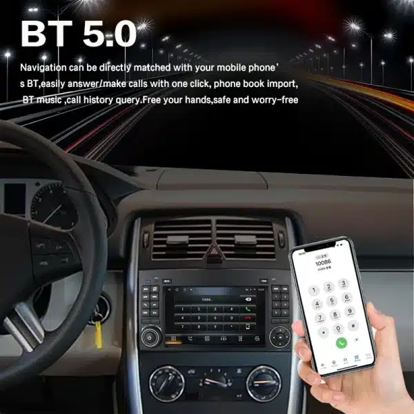 Junuse 4G QLED Android 13 Car Radio Wireless CarPlay Auto Navigation Head Unit 2din For Mercedes Sprinter Benz B200 - Image 6