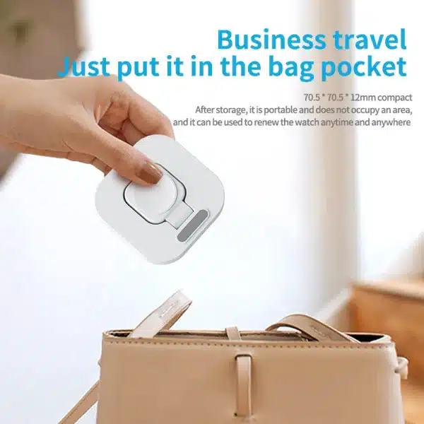 Foldable Mini Magnetic Wireless Charger For Apple Watch series 8 7 6 5 4 SE 3 2 iWatch Type C Wireless Charging For Apple Watch - Image 6