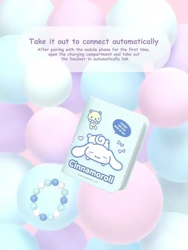 Sanrio My Melody Bluetooth Earbuds Kuromi Cinnamoroll TWS Wireless Earphones Sport Noise Reduction Touch Control Headphones - Image 2