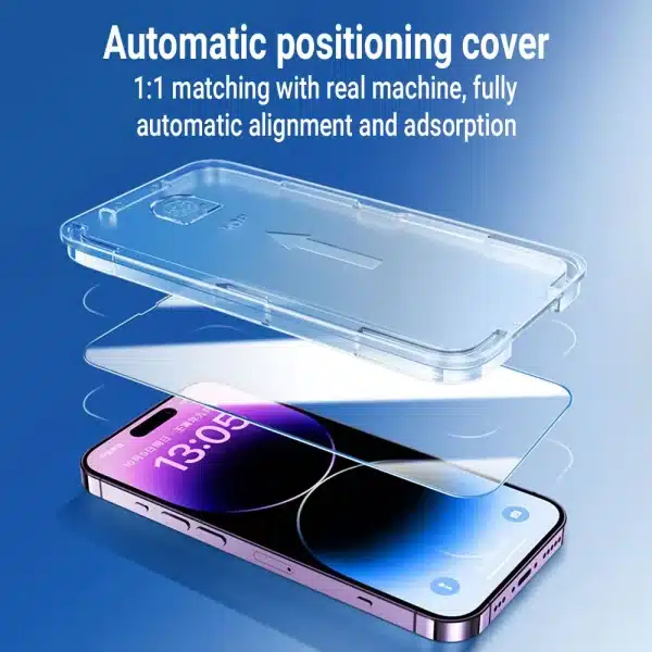 Tempered Glass For iPhone 15 13 12 11 16 14 Pro Max XR XS 7 8 Mini Full Cover Screen Protector With Positioning installation Box - Image 5