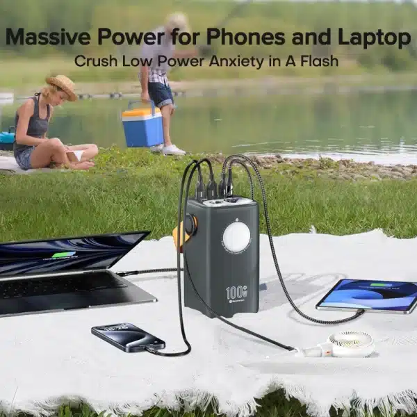 Tuodes Power Bank 60000mAh Ultra External Battery Capacity PD100W Fast Charging Out Door Power Station For Laptop iPhone Samsung - Image 4