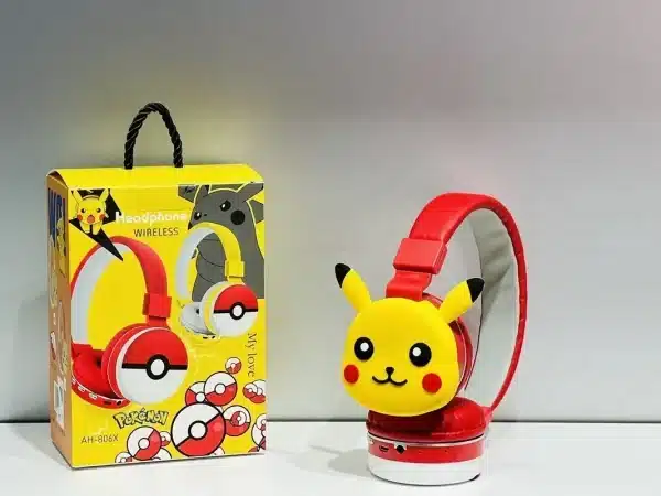 NEW Anime Pokemon Pikachu Bluetooth Headphone Wireless Headsets Cartoon Stereo Headset Earphone With Mic Hottie Fashion Gifts - Image 4