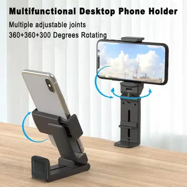 Airplane Phone Holder Portable Travel Stand Desk Flight Foldable Adjustable Rotatable Selfie Holding Train Seat Stand Support - Image 3