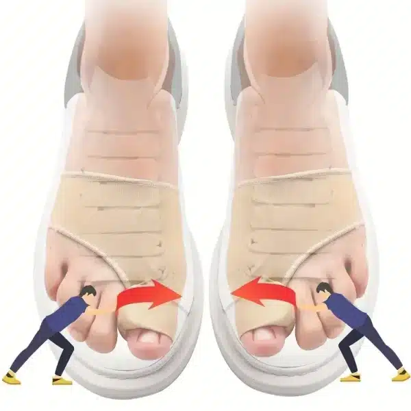 1 Pair of Soft Feet Covers: Big Toe Splitter, Hallux Valgus Corrector Palm Covers for Maximum Comfort - Image 4