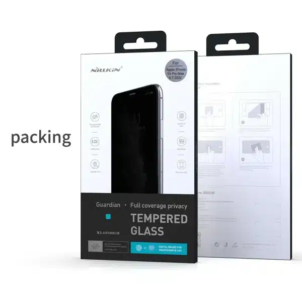 Nillkin For iPhone 15 Pro Max 14 Pro Guardian Full Coverage Anti peeping Tempered Glass 9H Screen Protector for iPhone 13 12 - Image 6