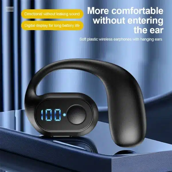 Wireless Bluetooth 5.4 Headphone Digital Display Single Earbud Ultra Long Standby Business Earphone HD Call Headset Outdoor - Image 6