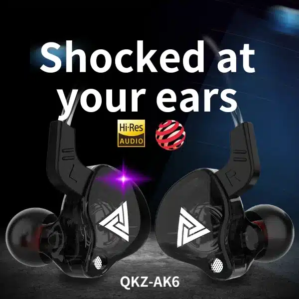 2024Newest QKZ AK6 Series 3.5mm In-Ear Earphone with Box Game Headset HIFI Bass Noise Cancelling Earbuds With Mic - Image 2