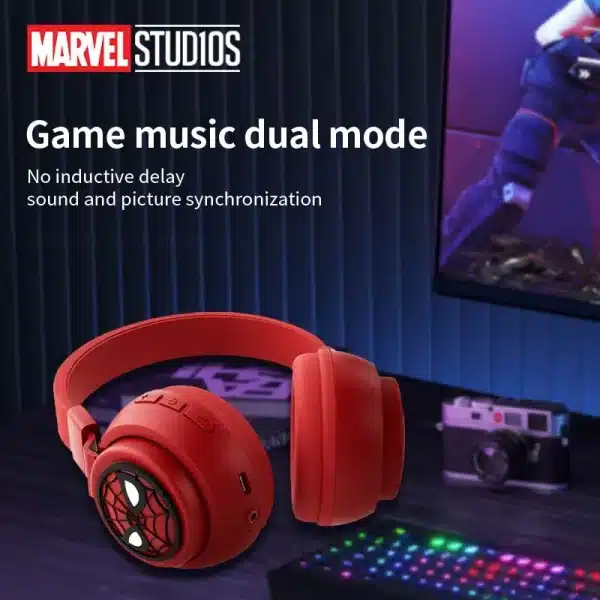 Disney Bluetooth Headphones X3 Spider-man Wireless Earbuds HIFI Surround Sound Headsets with Mic for Marvel Kids Anime Cartoon - Image 6