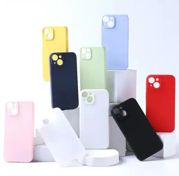 Luxury Liquid Silicone Phone Case for iphone 13 mini 14 15 Pro Max 15 Plus Candy Color Soft Back Cover Fundas - Image 4