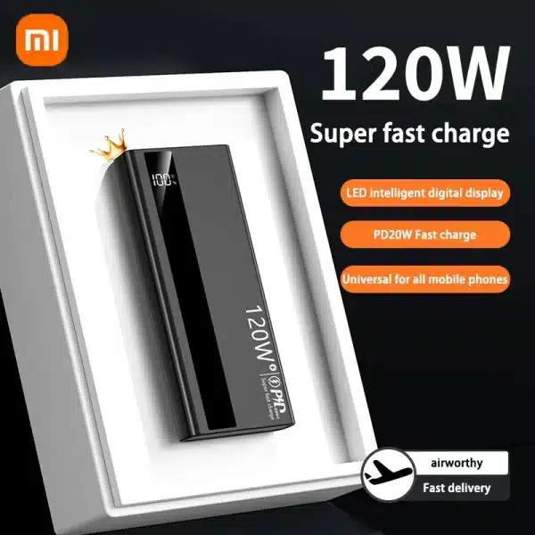 Xiaomi 200000mAH 120W Power Bank Super Fast Charging Battery High Capacity Digital Display Power Bank For iphone Samsung Huawei - Image 2