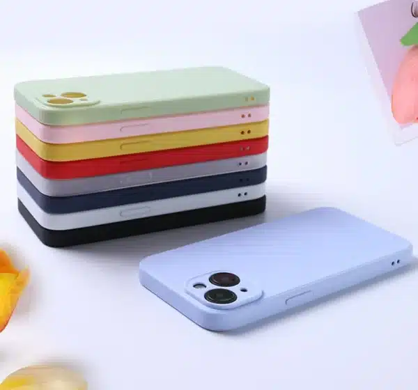 Luxury Liquid Silicone Phone Case for iphone 13 mini 14 15 Pro Max 15 Plus Candy Color Soft Back Cover Fundas - Image 3