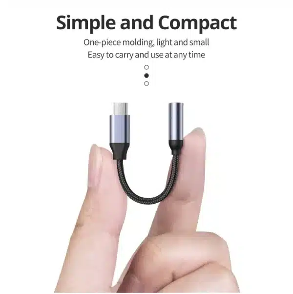 USB C Type C To 3.5mm Aux Adapter Type c 3 5 Jack Audio Cable Earphone Cable Converter for iPhone 15 Pro Samsung Galaxy S24 S23 - Image 2