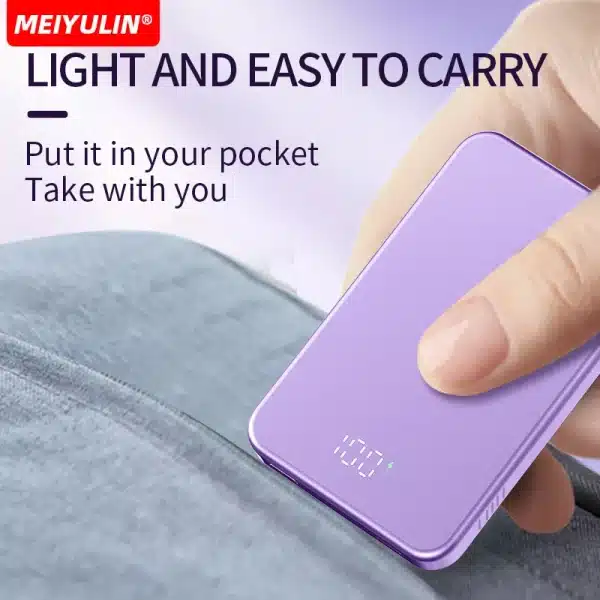 Portable Magnetic 10000mAh Power Bank Wireless Fast Charging 22.5W External Battery 5000mAh Slim Metal Powerbank For iPhone - Image 5