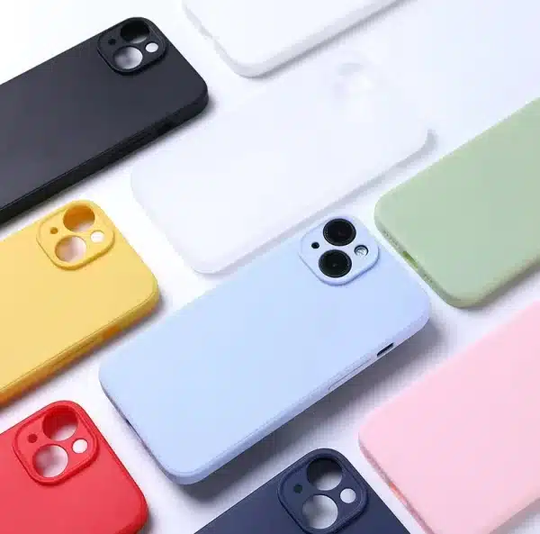 Luxury Liquid Silicone Phone Case for iphone 13 mini 14 15 Pro Max 15 Plus Candy Color Soft Back Cover Fundas - Image 2