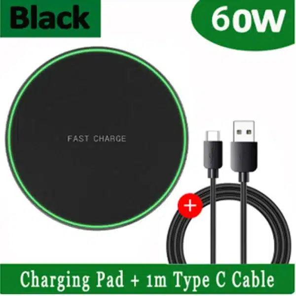 Wireless Charger For S96pro OnePlus 8 Pro 9Google Pixel 6 Xiaomi Mi 11Ultra Samsung OPPO 60w Fast Charging Dock Station Phone - Image 5