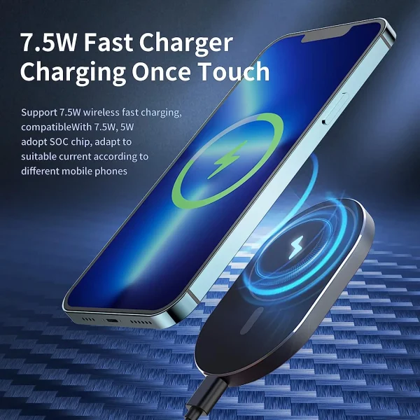 100W Magnetic Car Wireless Charger Air Vent Holder Mount for macsafe iPhone12 13 14 15Pro Max Mini Fast Car Charging Phone Stand - Image 5