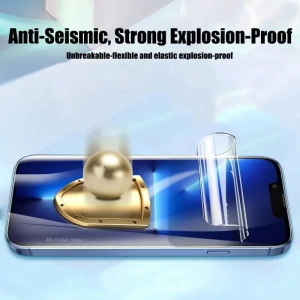 3Pcs Hydrogel Film for iPhone 14 15 Pro Max 13 12 Mini 11 Pro Soft Screen Protectors for iPhone 15 14 Plus Film - Image 3