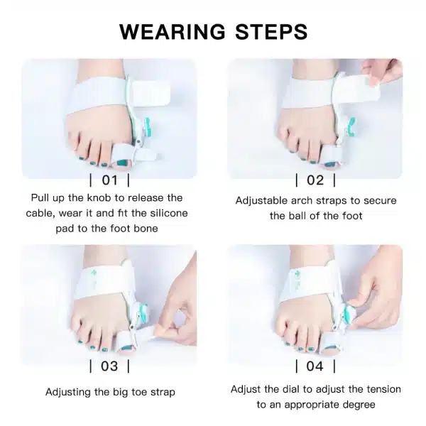 Big Toe Straightener Corrector Bunion Corrector Adjustable Toe Separator Hallux Valgus Orthopedic Brace Pain Relief Foot Care - Image 4