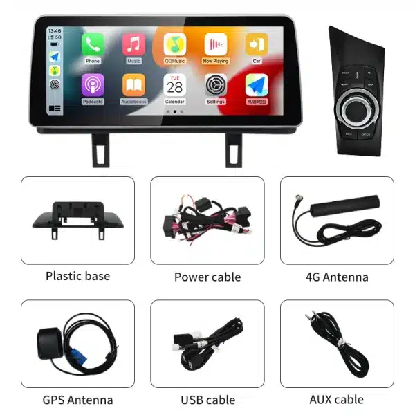 2024 New ID6 ID7 ID8 UI 12.3inch Android System Wireless Carplay AUTO For BMW 1Series E81 E82 E87 E88 CCC CIC Car Video Players - Image 6