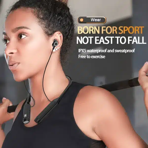 TWS Super Power Wireless Headphones Bluetooth Earphones Neckband Magnetic Earbuds LED Display Sports Headset Stereo With Mic - Image 2