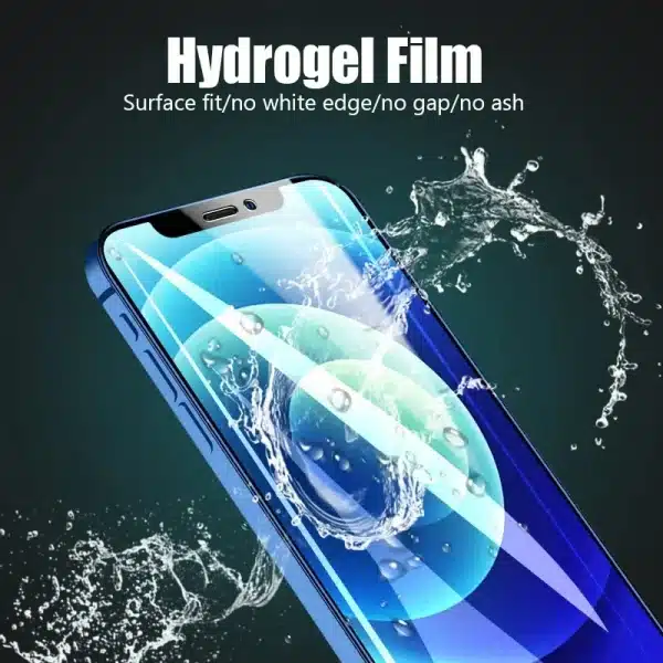 4PCS Full Cover Hydrogel Film For iPhone 14 11 12 13 15 Pro Max 7 8 14 Plus Screen Protector For iPhone 11 13 15 XR XS MAX Film - Image 2