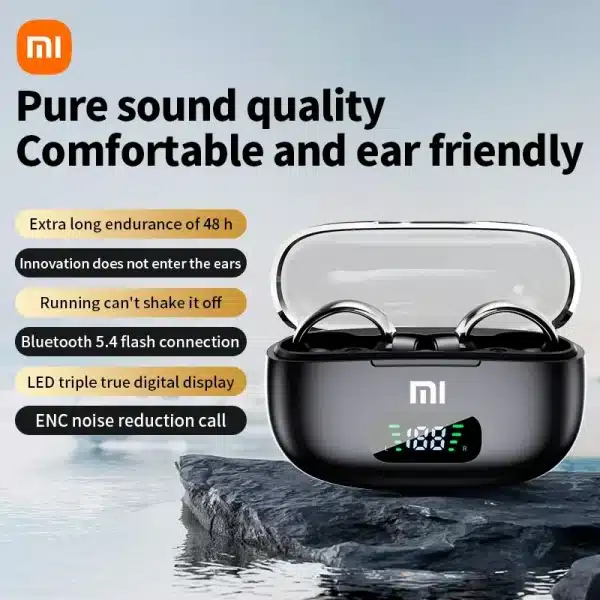 Xiaomi S39 Bone Conduction Ear clip Bluetooth Headset TWS HIFI ENC Noise Reduction Comfortable Earphone With Led Display - Image 2