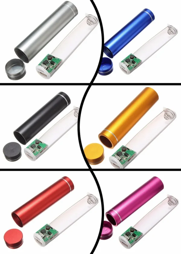 Portable Multicolor USB 5V/1A Power Bank Case 18650 Suite Battery External DIY Charge Box Kit Universal Cell Phones Free Welding - Image 5