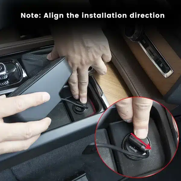 Wireless Charger for Volvo XC90 S90 V90 XC60 V60 S60 2017-2024, Wireless Phone Charging Pad for Volvo Accessories 2018 2019 2020 - Image 2