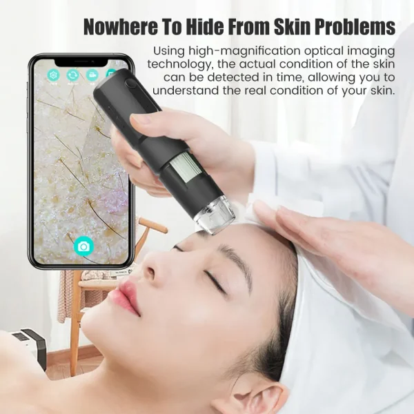 Wireless Dermatoscope Scalp Skin Analyzer Machine Facial and Body Analyzer Electronics Microscope Beauty Health Profession - Image 2