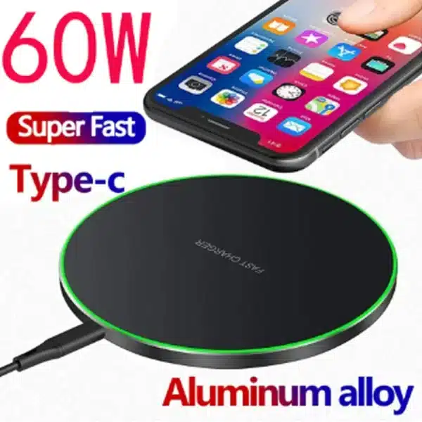 Wireless Charger For S96pro OnePlus 8 Pro 9Google Pixel 6 Xiaomi Mi 11Ultra Samsung OPPO 60w Fast Charging Dock Station Phone - Image 3