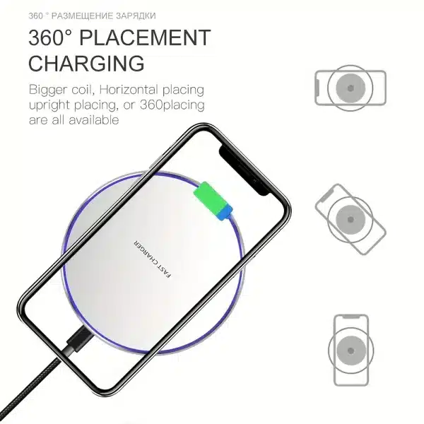 30W Wireless Charger Pad for iPhone 15 14 13 12 Pro Max X Samsung Xiaomi Phone Qi Chargers Induction Fast Charging Dock Station - Image 4