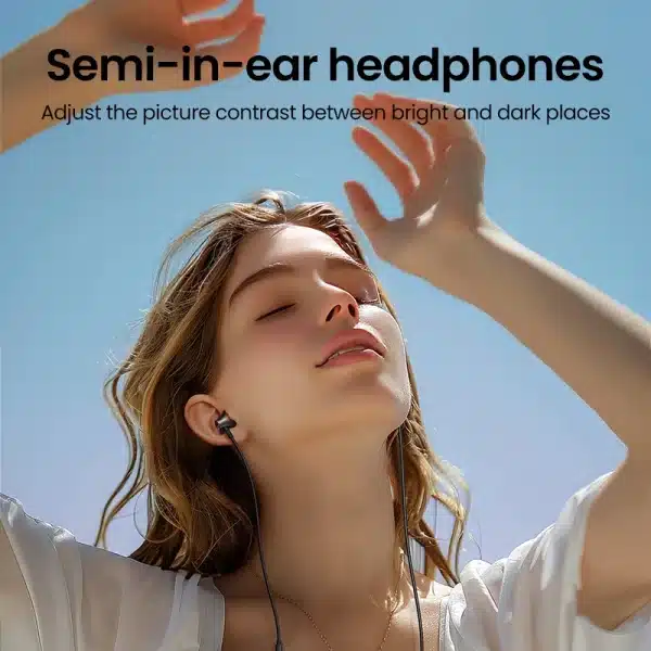 UGREEN Semi-open 3.5mm USB Type C Wired Earbuds with Microphone, Wired Earphones Headphones HiFi Stereo,For Most with 3.5mm Jack - Image 2