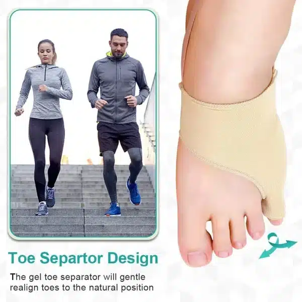 1Pair Tailor Bunion Corrector Pads Splint for Bunion Pinky Toe Relief Toe Straightener, Little Toe Separator With Anti-Slip - Image 6