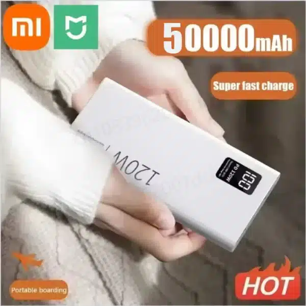 Xiaomi 50000mAh Fast Charging Power Bank 120W High Capacity Powerbank Portable Battery Charger For iPhone Samsung Huawei New - Image 2