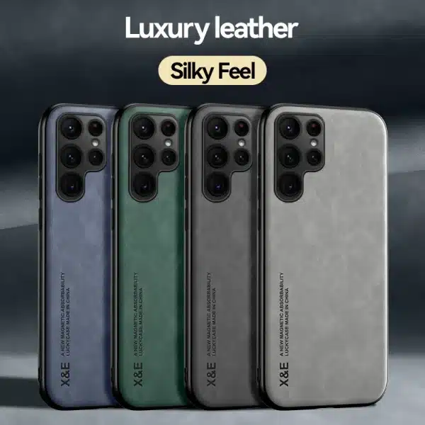 Sheepskin Magnetic Case For Samsung S24 Ultra S23 S22 S21 S20 S24 FE Capa For Samsung Note 20 Ultra 10 Matte Leather Phone Cover - Image 6