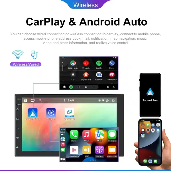 LeeKooLuu Android 13 Car Radio 2 Din GPS Navigation Multimedia Player Wireless Carplay Android Auto for VW Nissan Toyota Ford - Image 2